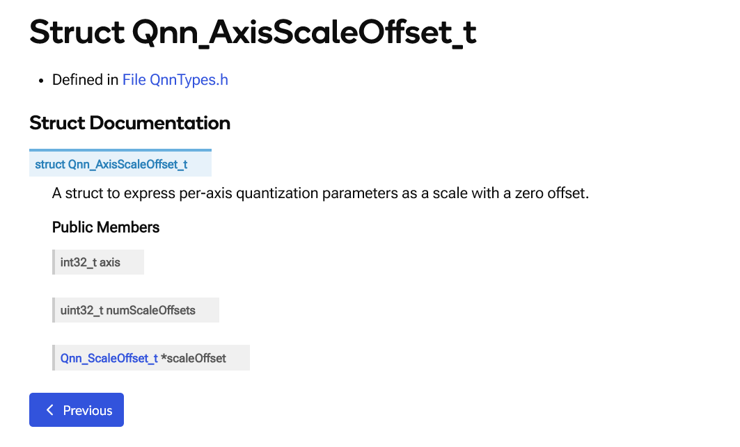 图 11. Qnn_AxisScaleOffset_t 结构体定义